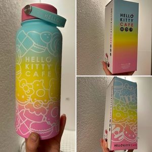 Hello Kitty Cafe Ombré Macaroon Color Stainless Steel Water Bottle Large
